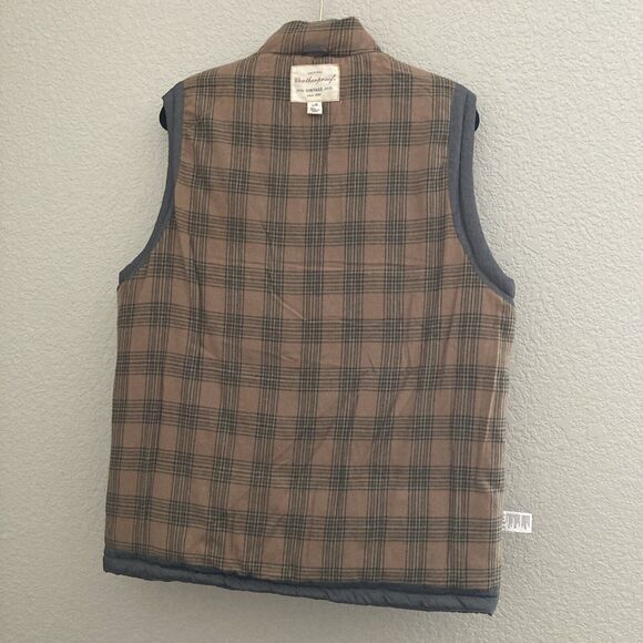 Weatherproof Men’s Flannel Lined Puffer Vest GREEN LARGE - Picture 9 of 16
